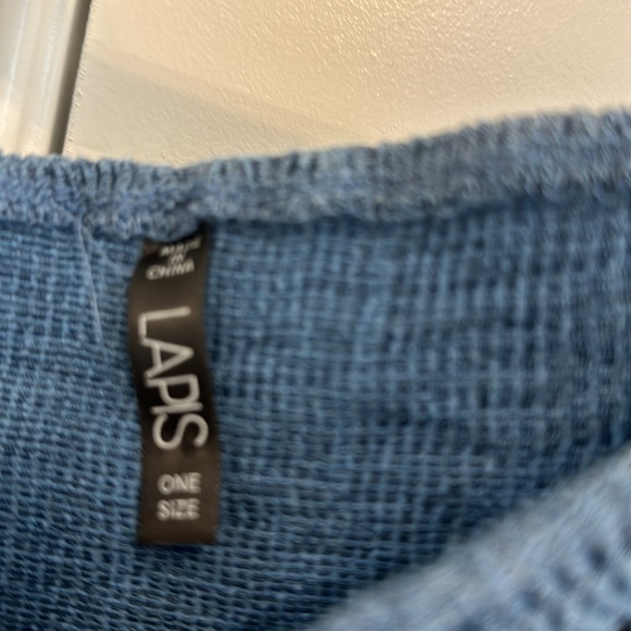 Lapis one size strapless dress or skirt in blues multi-functional - Picture 4 of 4